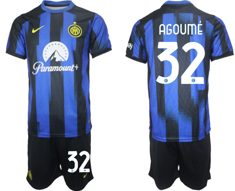 Men 2023-2024 Club Inter Milan home blue 32 Soccer Jersey